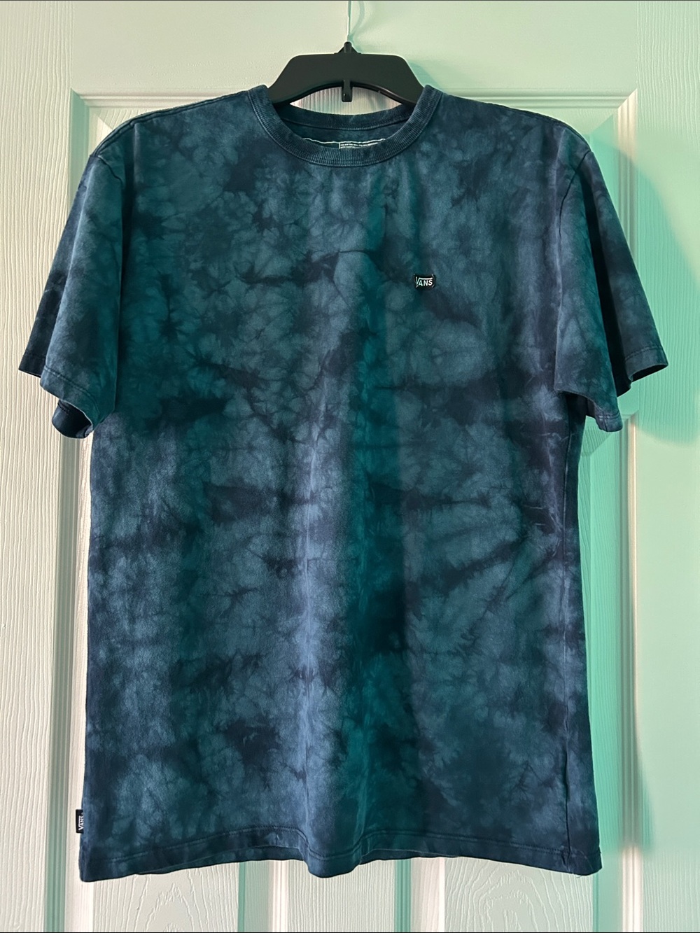 Vans Blue Tie-Dye Crew Neck Short Sleeve Tee Size M
